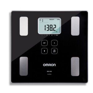 Omron Body Composition Monitor and Bathroom Scales Black with Bluetooth